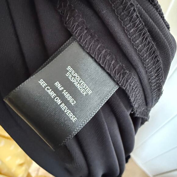 Torrid Womens Jumpsuit Sz 22 Black Studio Knit One Shoulder Ruched NEW - Picture 8 of 8